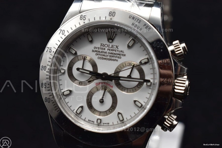 116520 White Case SS SA4130 QuickDry Best Edition V Daytona 904L Clean 1:1 and Dial 774 Bracelet 0709